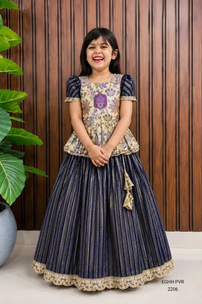 Pure Heavy Simmer Silk Febric With All Body Zari Weaving Work Princess Lehenga Set